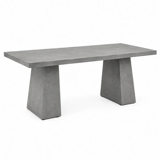 Mesa de exterior de hormigón gris 200cm